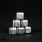 Многоразовые кубики льда из стерлингового серебра 999 пробы | Пищевые, быстроохлаждающие камни для виски для чистых, неразбавленных напитков
